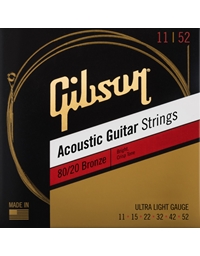 GIBSON SAG-BRW11 Acoustic Guitar Strings Ultra Light (11-52)
