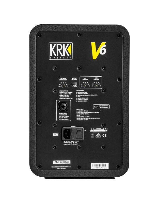 KRK V-6-S4 Aυτοενισχυόμενο Ηχείο Studio Monitor (Τεμάχιο)