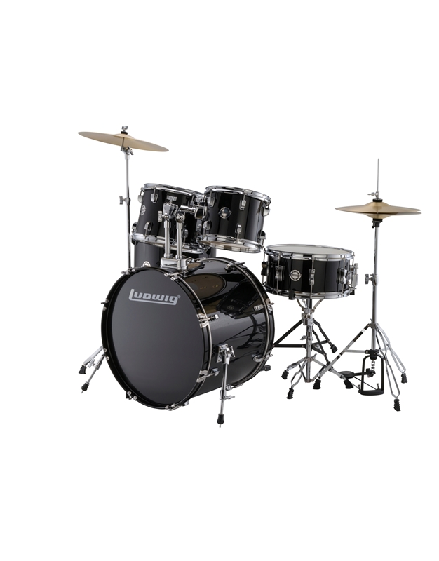 LUDWIG LC17511 Accent Drive Black Ακουστικό Drums Set