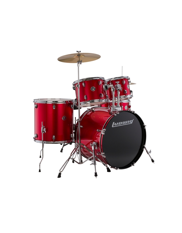 LUDWIG LC17514 Accent Drive Red Ακουστικό Drums Set