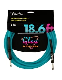 FENDER Professional Glow in the Dark Cable Blue Kαλώδιο Kαρφί-Kαρφί 5.5m