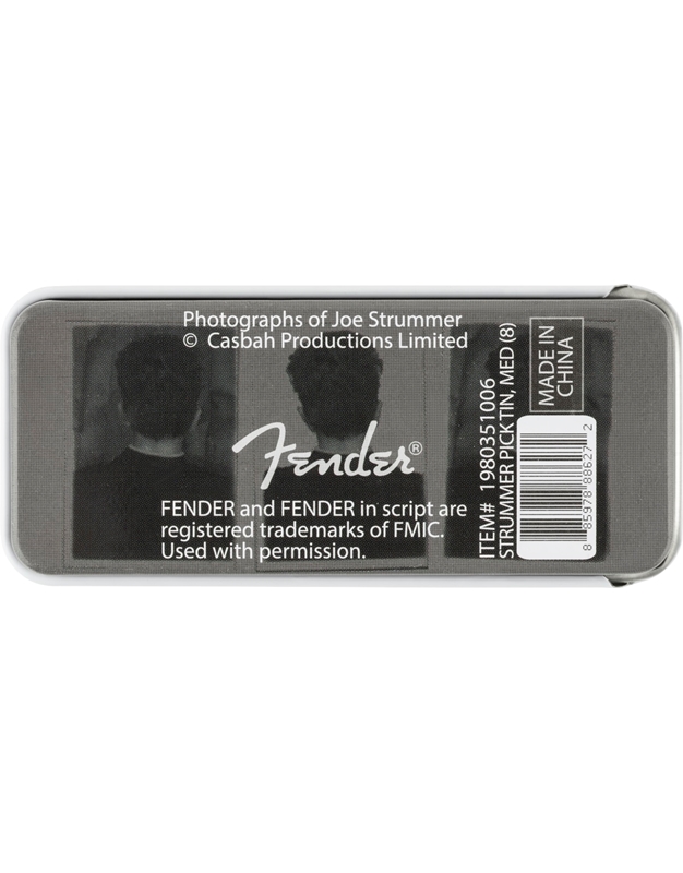FENDER  Joe Strummer Pick Tin Medium Πέννες Signature (8 τεμάχια)