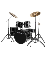 GRANITE Acoustic Drums Set Rockbeat Black