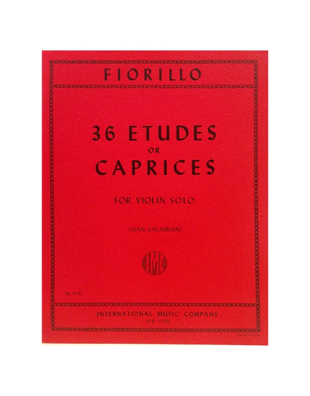 Fiorillo 36 Etude or Caprices
