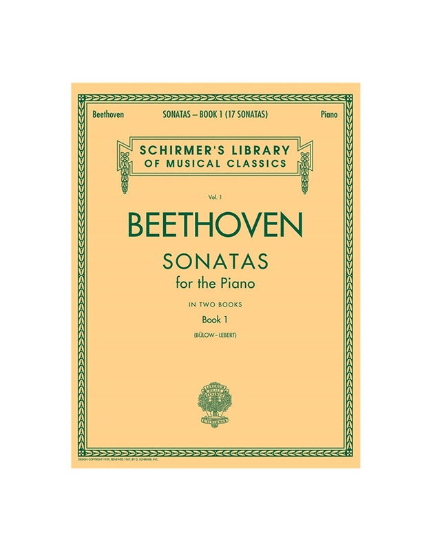 Ludwig Van Beethoven - Sonatas for the piano I / Schirmer editions