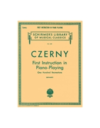 Czerny First Instruction In Piano Playing