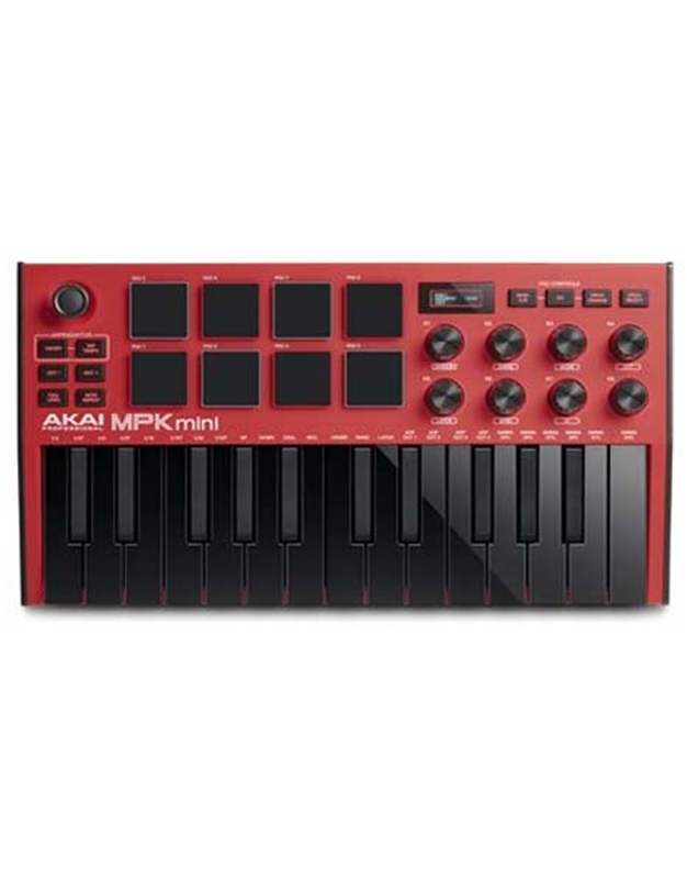 AKAI MPK Mini Red MkIII Midi Keyboard 25 Keys
