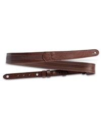 TAYLOR 4205-15 1.5'' Slim Leather Chocolate Brown Guitar Strap