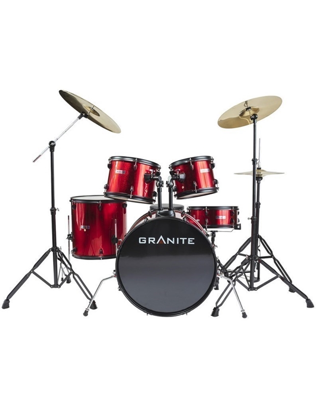 GRANITE Studio Beat Red Drumset Ντραμς με Πιατινία