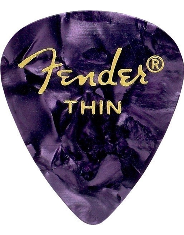 FENDER 351 Premium Celluloid Πέννες Thin Purple Moto (12 τεμάχια)
