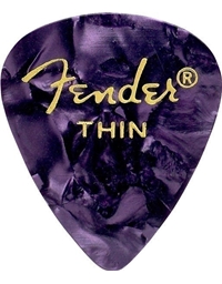 FENDER 351 Premium Celluloid Πέννες Thin Purple Moto (12 τεμάχια)