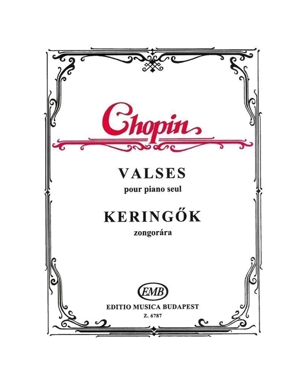 Chopin Frederic - Valses / Budapest Edition