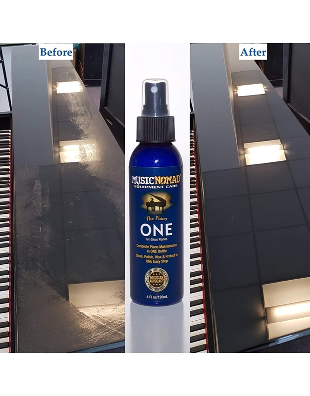 MUSICNOMAD MN130  The Piano ONE  All in 1 Cleaner, Polish & Wax for Gloss Pianos