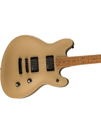 FENDER Squier Contemporary Active Starcaster Roasted Maple Shoreline Gold Electric Guitar (Ex-Demo product)
