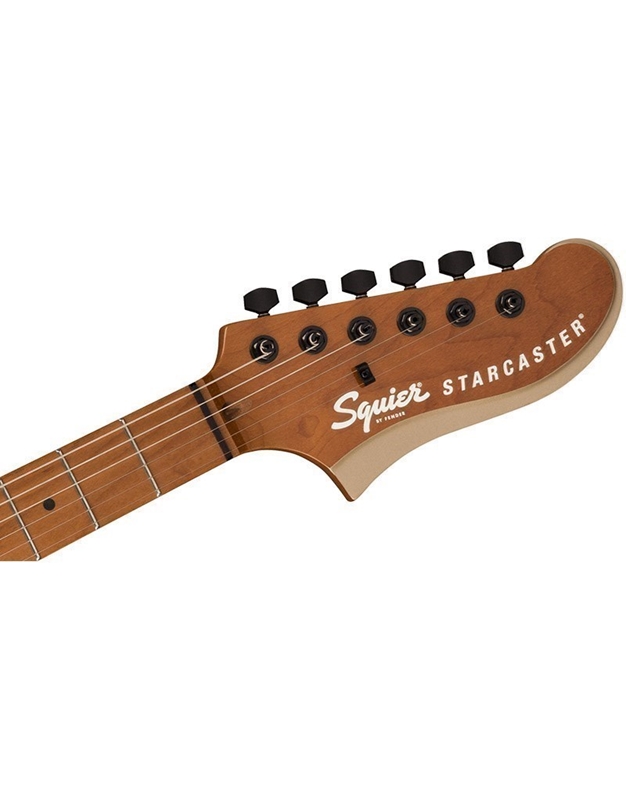 FENDER Squier Contemporary Active Starcaster Roasted Maple Shoreline Gold Electric Guitar (Ex-Demo product)
