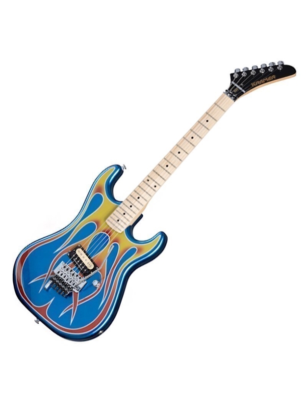 KRAMER Custom Graphics "Hot Rod" Baretta Blue Sparkle w/Flames Ηλεκτρική Κιθάρα