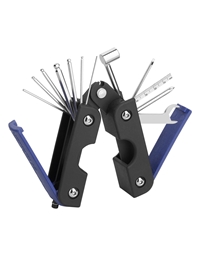 ROCKCARE BY WARWICK  RB TOOL MULTI TOOL I MultiTool (Inch / Blue) 13-In-1 Set with String Winder for Guitar & Bass