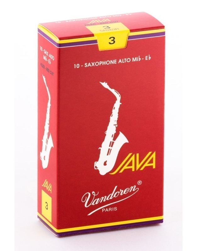 VANDOREN Java  Filed Red Alto Saxophone Reed No. 3  (1 piece)