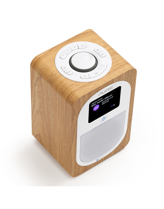 PURE Evoke H3 Compact Digital Radio DAB+ and Bluetooth,  Oak