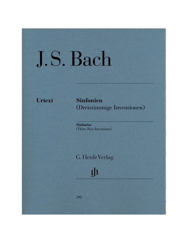 BACH J.S. - Three Part Inventions/ Editions Henle Verlag - Urtext