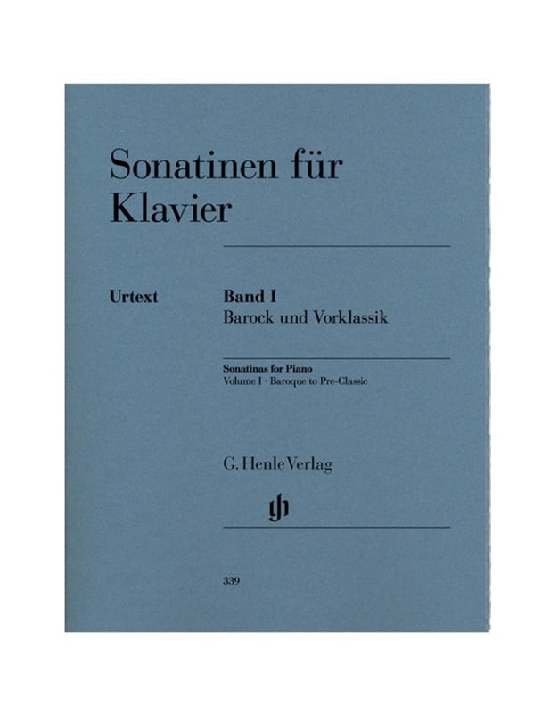 Sonatinas For Piano - Baroque To Pre Classic Vol I/ Henle Verlag Editions- Urtext