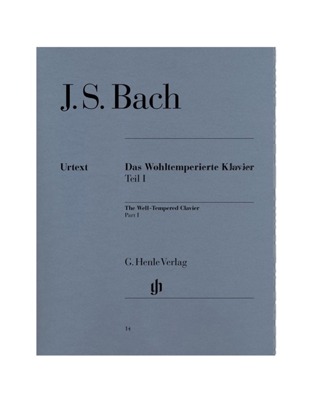BACH J.S. Das Wohltemperierte No.1 / Editions Henle Verlag- Urtext