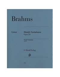 Johannes Brahms - Handel Variations Op. 24/ Henle Verlag Editions - Urtext