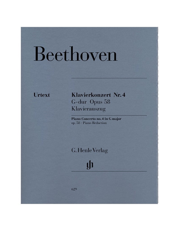 Beethoven Concerto  N.4 Gmaj op.58 / Henle Verlag Editions - Urtext