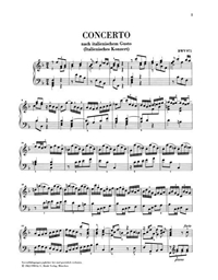 Johann Sebastian Bach - Italian Concerto Bwv 971/ Henle Verlag Editions - Urtext