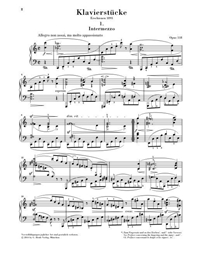 Johannes Brahms - Piano Pieces Op. 118  1-6/ Εκδόσεις Henle Verlag- Urtext