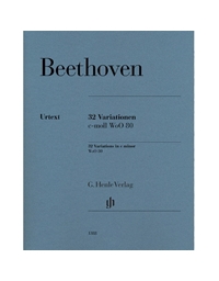 Ludwig Van Beethoven - 32 Variations For Piano in c minor/ Henle Verlag Editions- Urtext