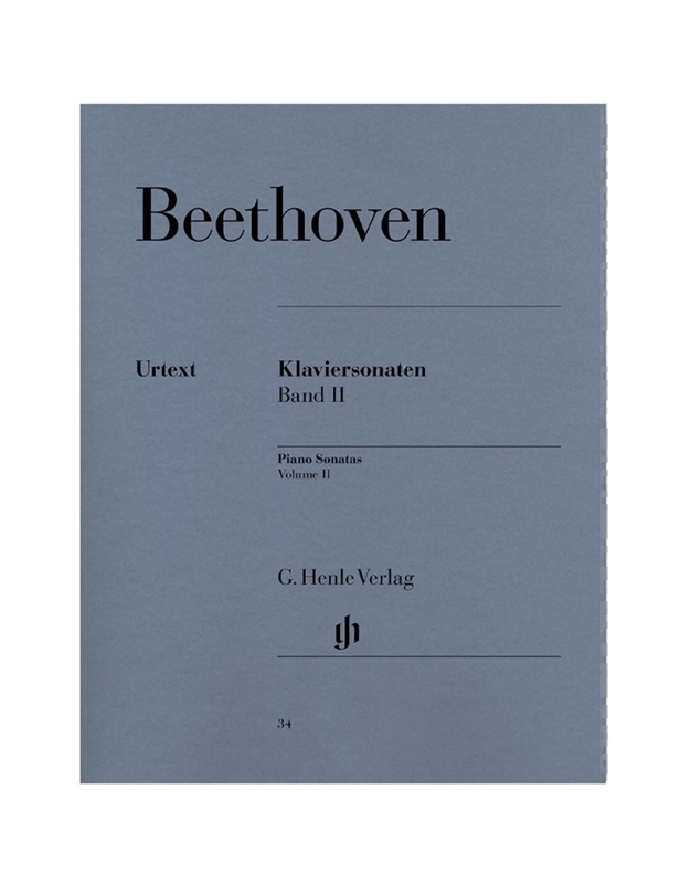 Ludwig Van Beethoven - Piano Sonatas Vol II - Πανόδετο/ Henle Verlag Editions - Urtext