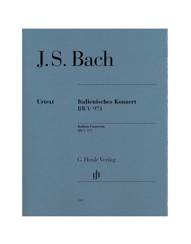 Johann Sebastian Bach - Italian Concerto Bwv 971/ Εκδόσεις Henle Verlag- Urtext