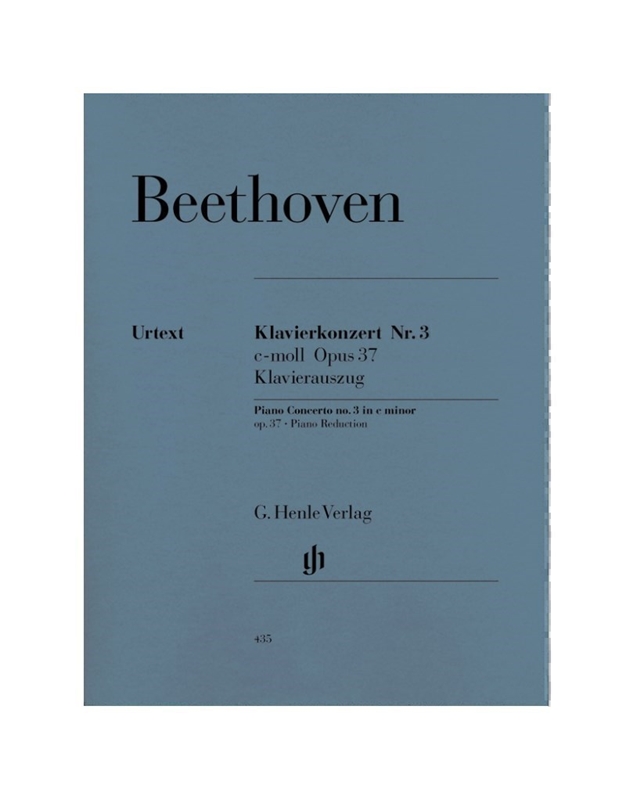 Ludwig Van Beethoven - Concerto For Piano And Orchestra No.3/C Minor/Henle Verlag Editions - Urtext