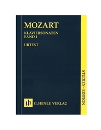 Wolfgang Amadeus Mozart - Piano Sonatas Vol I / Studien Edition/Henle Verlag Editions - Urtext