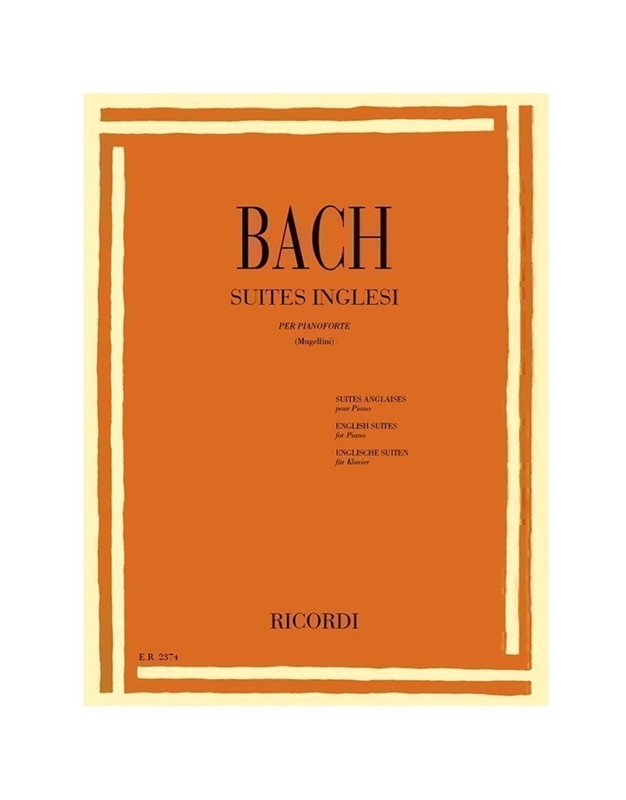 BACH J.S. Αγγλικές Σουίτες / Εκδόσεις Ricordi