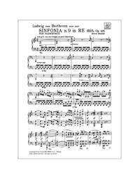 L.V.Beethoven - 9a Sinfonia in Re minore op. 125 (riduzione per pianoforte) / Εκδόσεις Ricordi