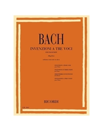 J.S.Bach - Invezioni a tre voci per pianoforte / Ricordi editions