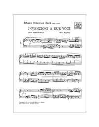 J.S.Bach - Invezioni a due voci per pianoforte / Ricordi editions