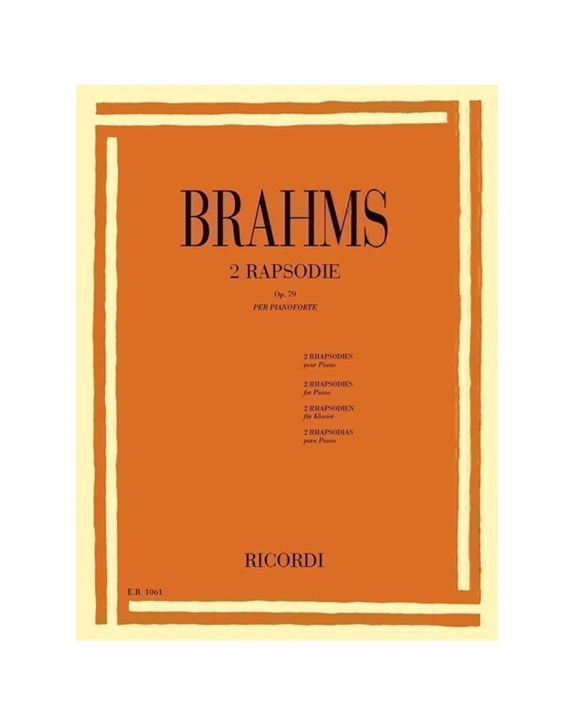  Brahms - 2 Rapsodie Οp.79 