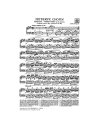 Frederic Chopin - Fantasia-Improvviso op. 66 per pianoforte / Εκδόσεις Ricordi