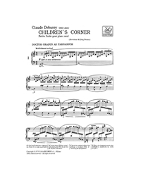 Claude Debussy - Children's corner (Petite Suite pour piano seul) / Ricordi editions