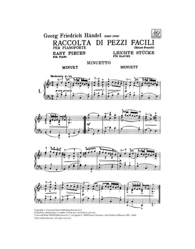 G.F.Handel - Il mio primo Handel / Εκδόσεις Ricordi
