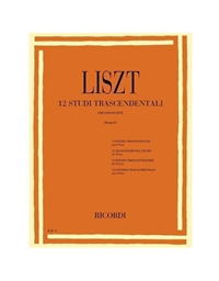 Franz Liszt - 12 Studi trascendentali per pianoforte / Εκδόσεις Ricordi