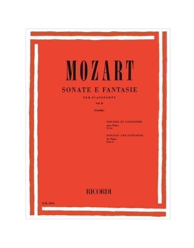 W.A.Mozart - Sonate e fantasie per pianoforte Vol. II / Εκδόσεις Ricordi
