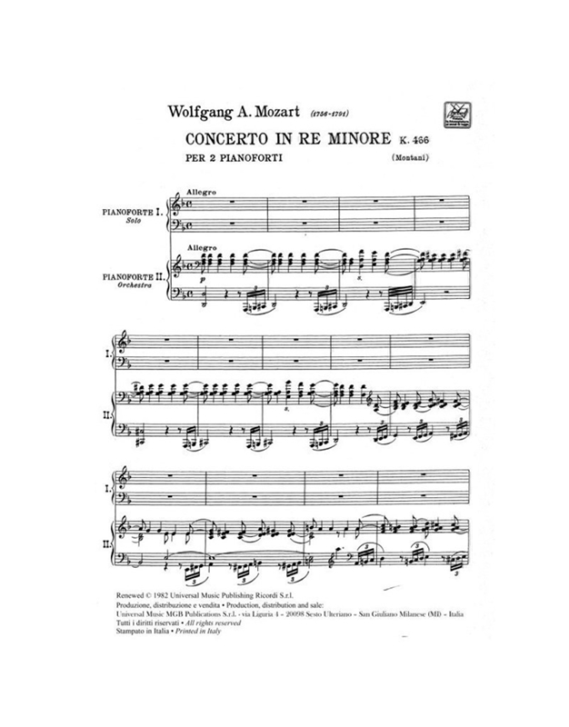 Mozart - Concerto N.20 (DM) KV 466
