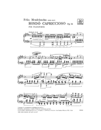 Felix Mendelssohn - Rondo capriccioso op. 14 per pianoforte / Ricordi editions