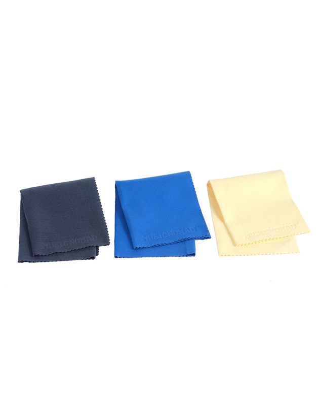MUSICNOMAD MN203 Super Soft Microfiber Suede Polishing Cloth (3 Pack)
