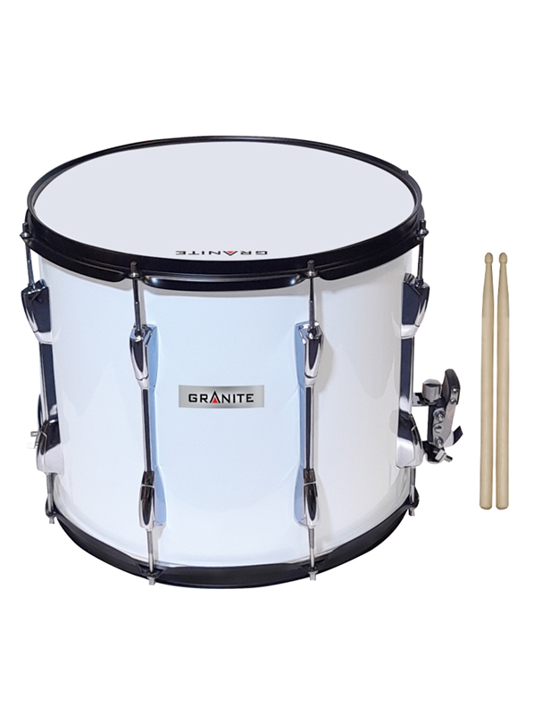 GRANITE Snare 14'' x 12'' with aluminium harness and drumsticks