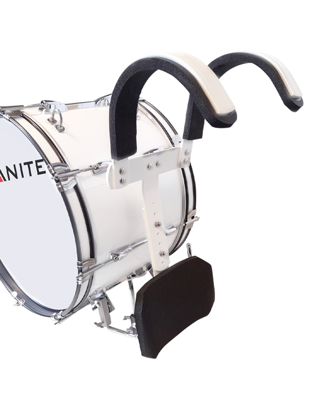 GRANITE Marching Bass Drum 18'' x 12'' with alumium harness and beaters